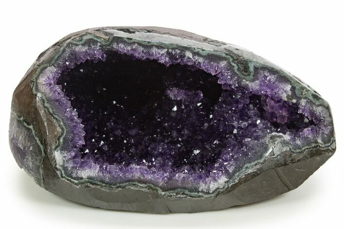 Sparkly Deep-Purple Amethyst Geode - Uruguay #342722